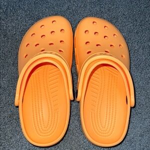 CROCS Orange Sandals Ventilation Heel Strap